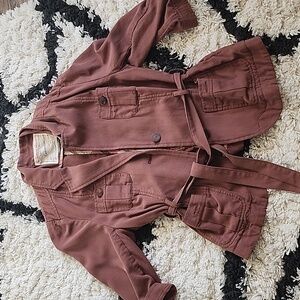 Anthropologie Cartonnier Brick Red Cardigan Vest 8 M